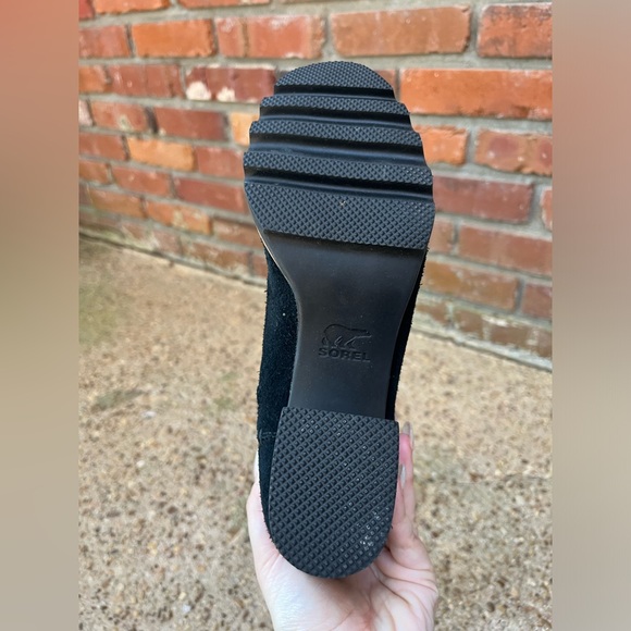 Sorel Farah Black Suede Mid Calf Tassel Boots Size 7 - Picture 9 of 10